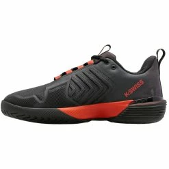 Alternative view of K-Swiss Ultrashot 3 Men's Tennis Shoe (Asphalt/Black/Orange)