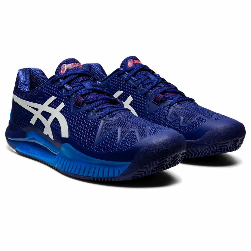 Asics Gel Resolution 8 Men's Clay Court Tennis Shoe (Dive Blue/White) 8 Asics Gel Resolution 8 Men's Clay Court Tennis Shoe (Dive Blue/White) - Image 6