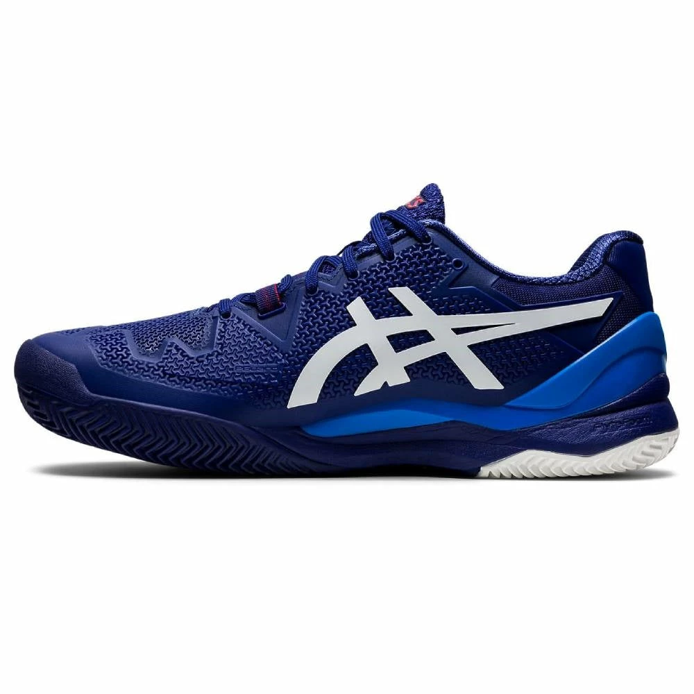 Asics Gel Resolution 8 Men's Clay Court Tennis Shoe (Dive Blue/White) 4 Asics Gel Resolution 8 Men's Clay Court Tennis Shoe (Dive Blue/White) - Image 2