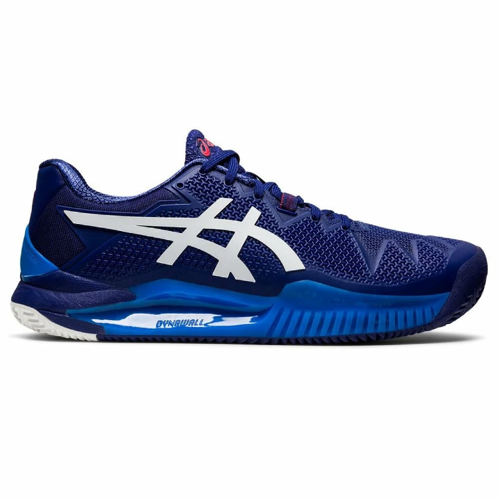Asics Gel Resolution 8 Men's Clay Court Tennis Shoe (Dive Blue/White) 3 Asics Gel Resolution 8 Men's Clay Court Tennis Shoe (Dive Blue/White)