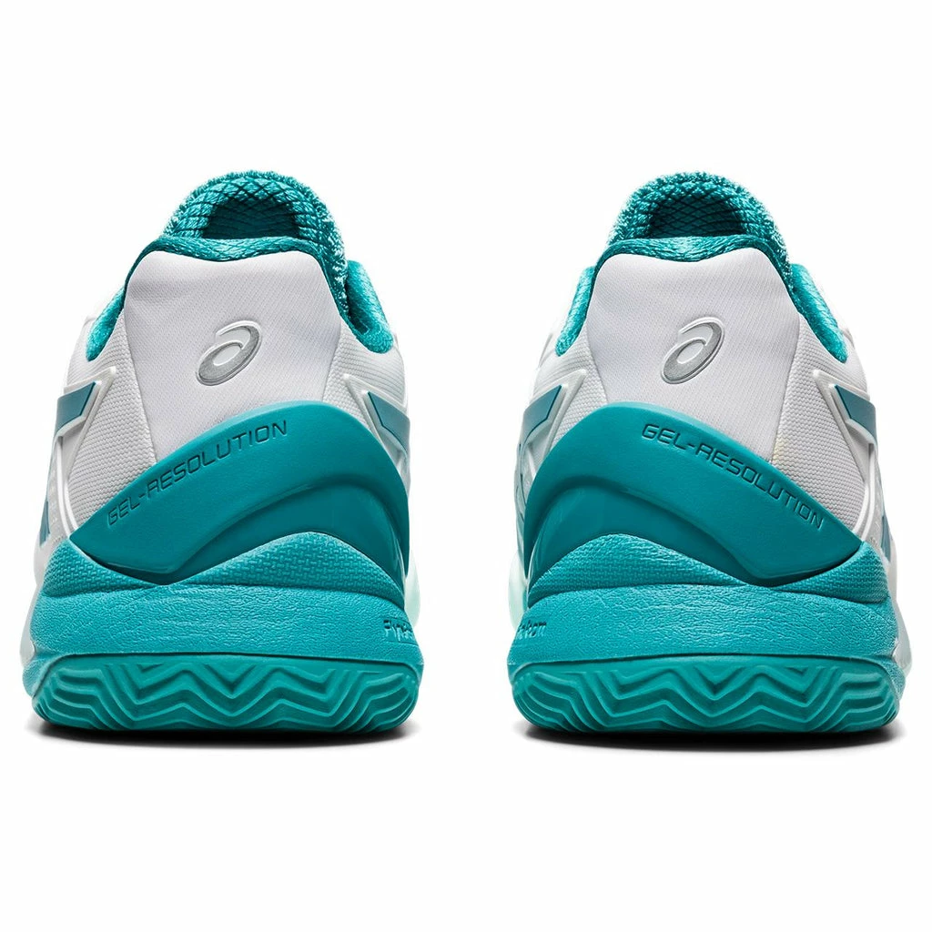 Asics Gel Resolution 8 Women's Clay Court Tennis Shoe (White/Light Blue) 5 Asics Gel Resolution 8 Women's Clay Court Tennis Shoe (White/Light Blue) - Image 3