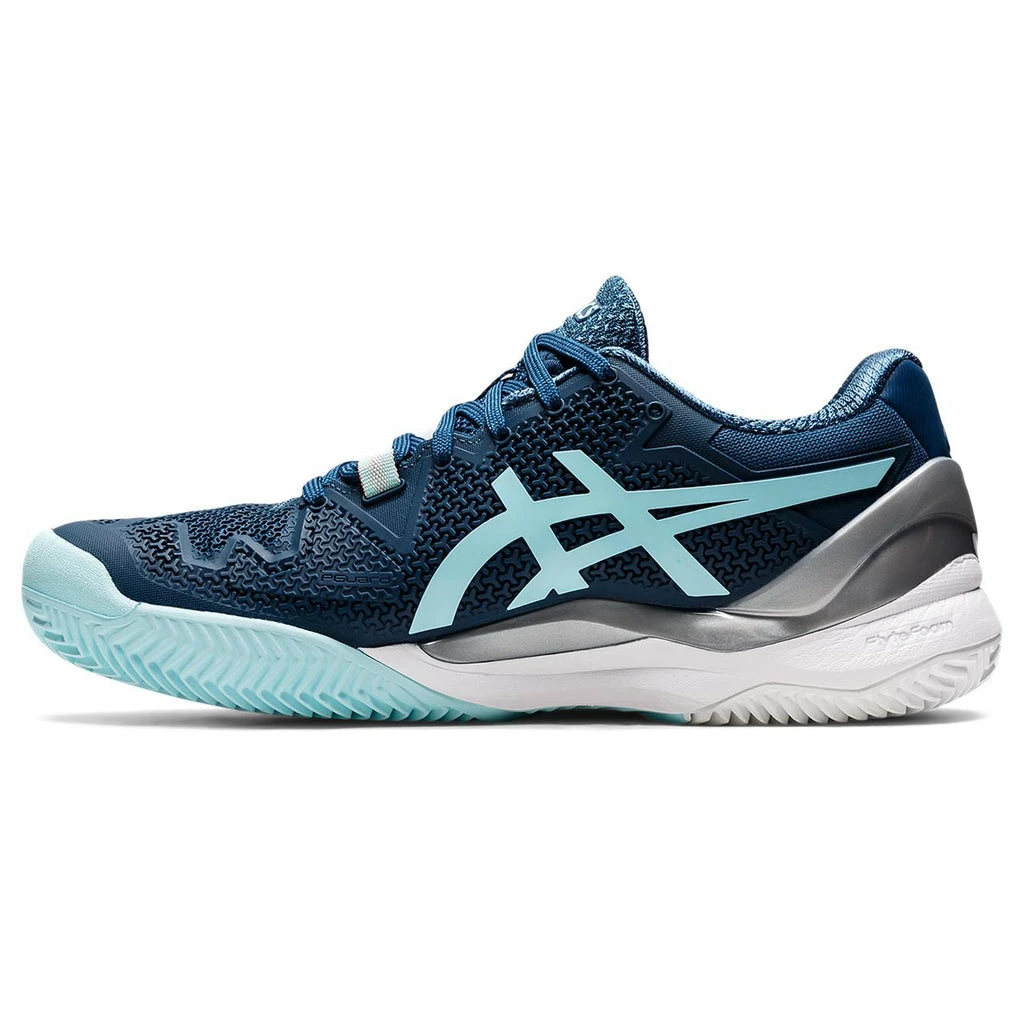 Asics Gel Resolution 8 Women's Clay Court Tennis Shoe (Light Indigo/Blue) 4 Asics Gel Resolution 8 Women's Clay Court Tennis Shoe (Light Indigo/Blue) - Image 2
