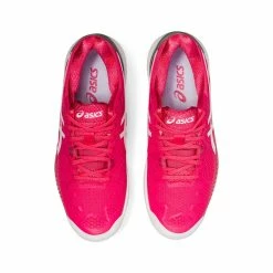 Asics Gel Resolution 8 Women's Clay Court Tennis Shoe (Pink/Cameo White) -Gamma Shop 1042A070 702 SB TP GLB 1024x1024