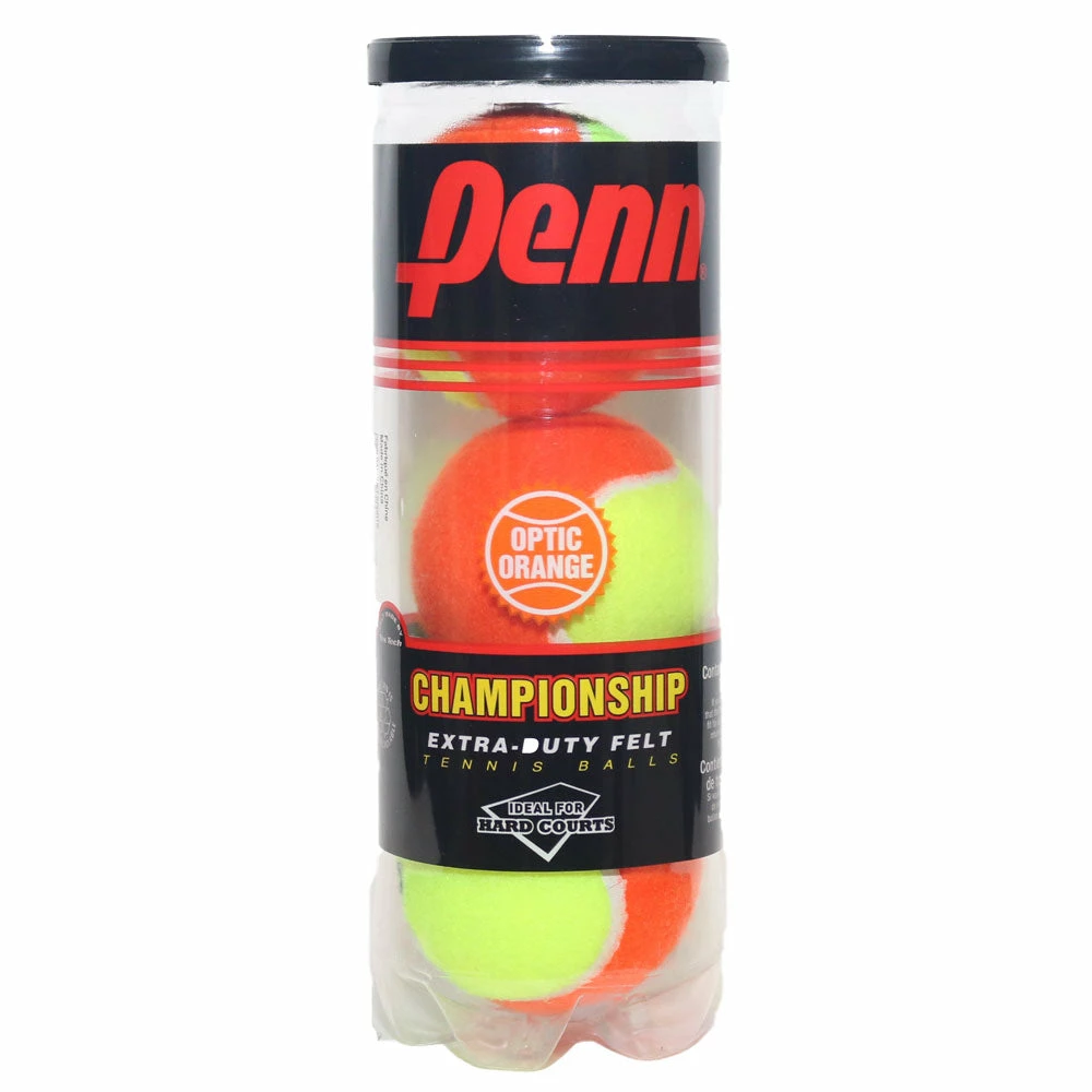 Penn Championship Extra Duty Two Tone Tennis Balls (Orange/Yellow) 3 Penn Championship Extra Duty Two Tone Tennis Balls (Orange/Yellow)