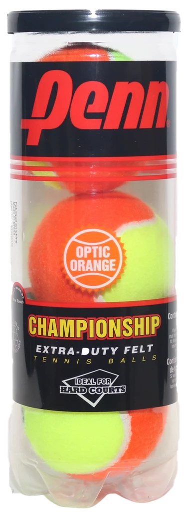 Penn Championship Extra Duty Two Tone Tennis Balls - 24 Can Case (Orange/Yellow) 4 Penn Championship Extra Duty Two Tone Tennis Balls - 24 Can Case (Orange/Yellow) - Image 2