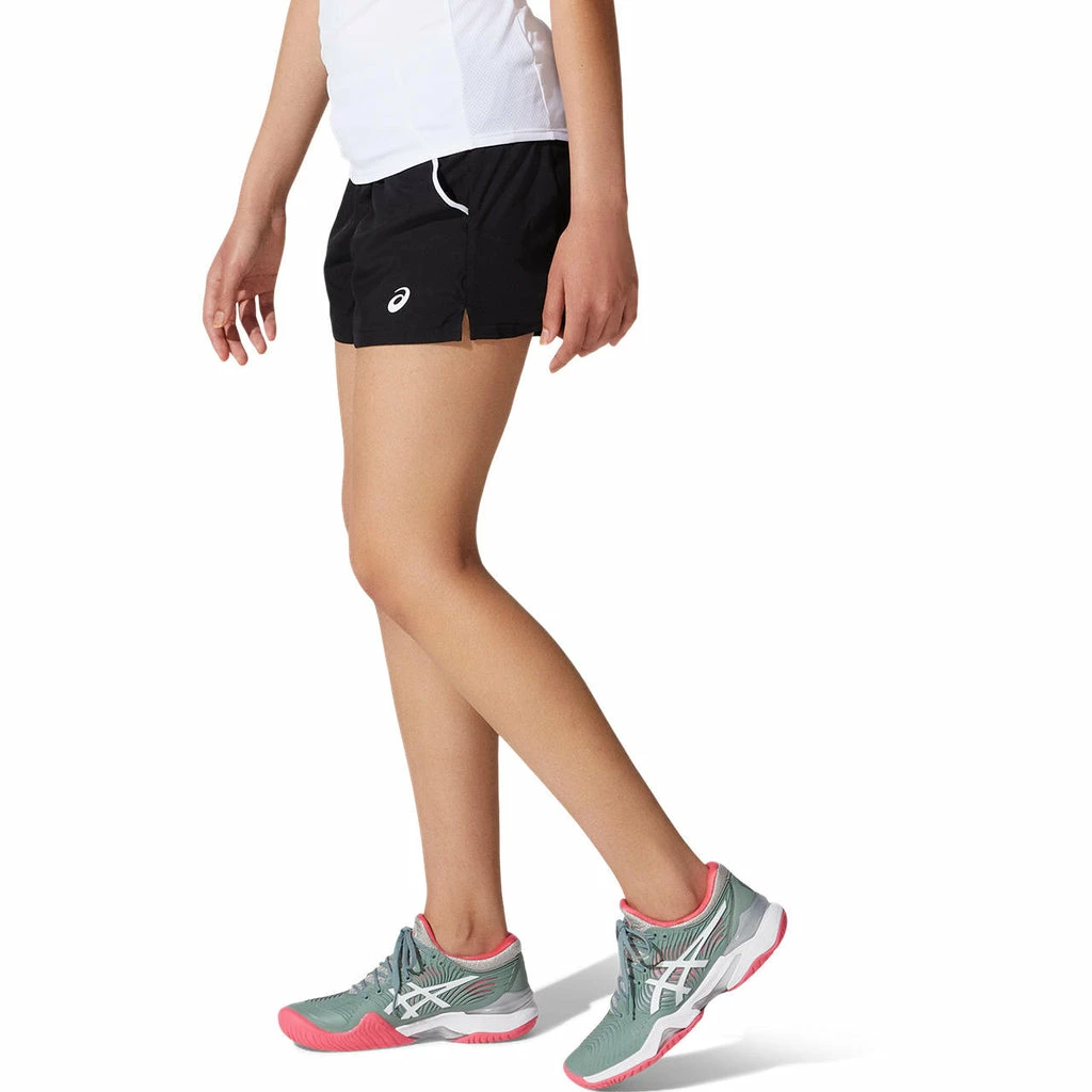 Asics Women's Court Shorts (Black) 5 Asics Women's Court Shorts (Black) - Image 3