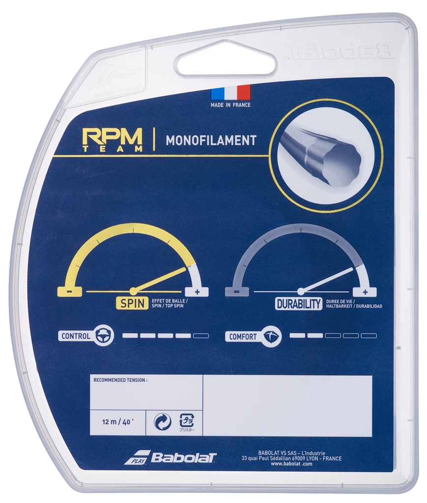 Babolat RPM Team 17 Tennis String (Black) 4 Babolat RPM Team 17 Tennis String (Black) - Image 2