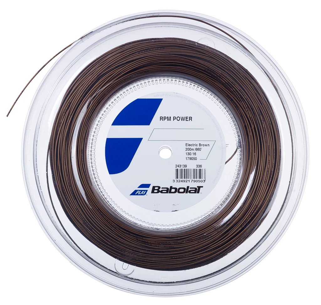 Babolat RPM Power 16 Tennis String Reel (Electric Brown) 3 Babolat RPM Power 16 Tennis String Reel (Electric Brown)