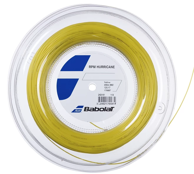 Babolat RPM Hurricane 17 Tennis String Reel (Yellow) 3 Babolat RPM Hurricane 17 Tennis String Reel (Yellow)