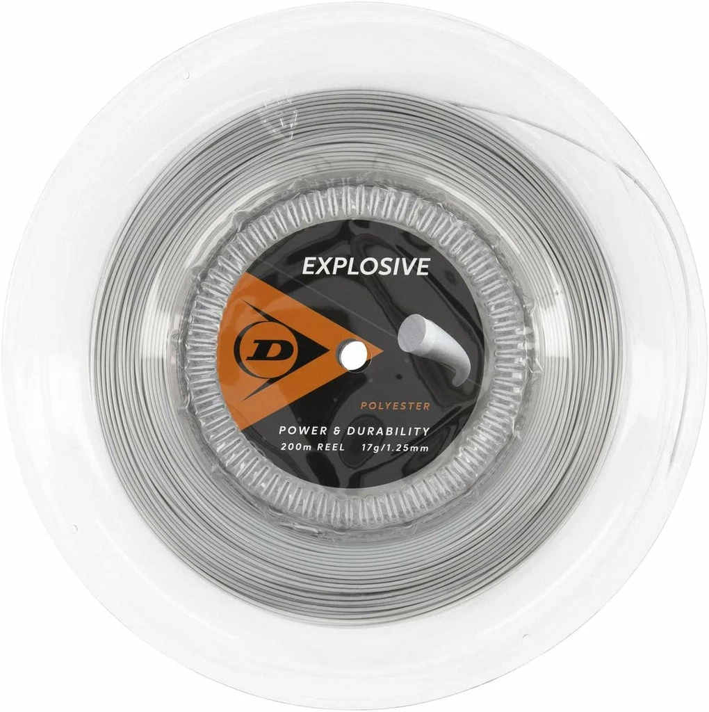 Dunlop Explosive Poly 17 Tennis String Reel (Grey) 3 Dunlop Explosive Poly 17 Tennis String Reel (Grey)