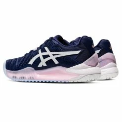 Asics Gel Resolution 8 Women's Clay Court Tennis Shoe (Peacot/White) -Gamma Shop ASICS GEL RESOLUTION 8 ProductIm 4 1024x1024