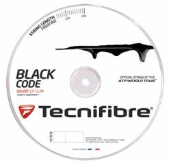 Tecnifibre Black Code 16 Tennis String Reel (Black) -Gamma Shop BLACKCODEREEL 1024x1024