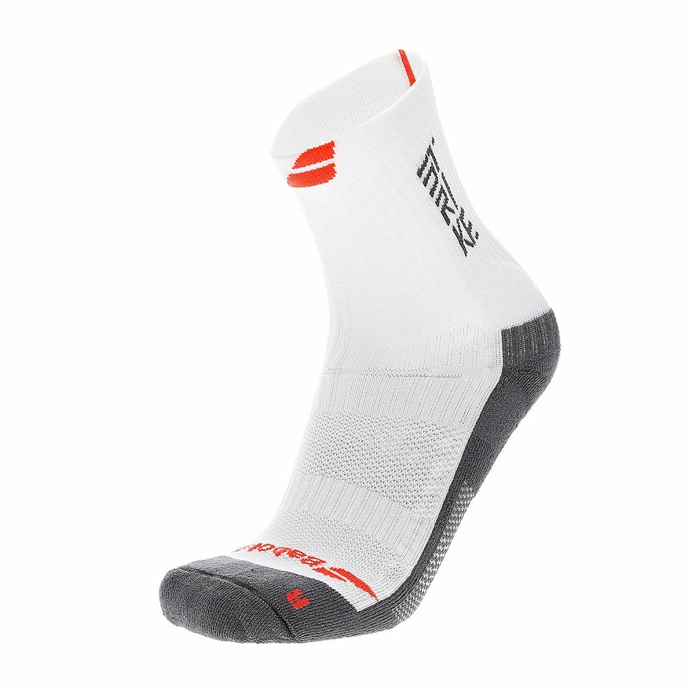 Babolat Pro 360 Strike Men's Crew Tennis Socks (White/Orange/Grey) 3 Babolat Pro 360 Strike Men's Crew Tennis Socks (White/Orange/Grey)