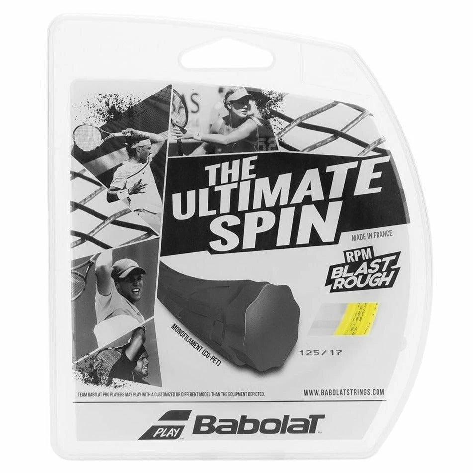 Babolat RPM Blast Rough 17 Tennis String (Yellow) 3 Babolat RPM Blast Rough 17 Tennis String (Yellow)