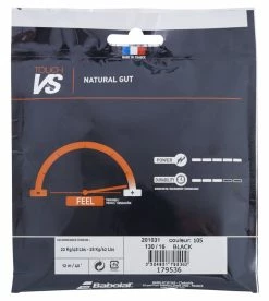 Babolat Touch VS 16 Tennis String (Black) -Gamma Shop Babolat Touch VS 16 Black Back 1024x1024