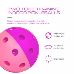 Gamma Two-Tone Indoor Training Pickleball Balls (Pack Of 12) 9 Gamma Two-Tone Indoor Training Pickleball Balls (Pack Of 12) -Gamma Shop CIPTT 02 1024x1024