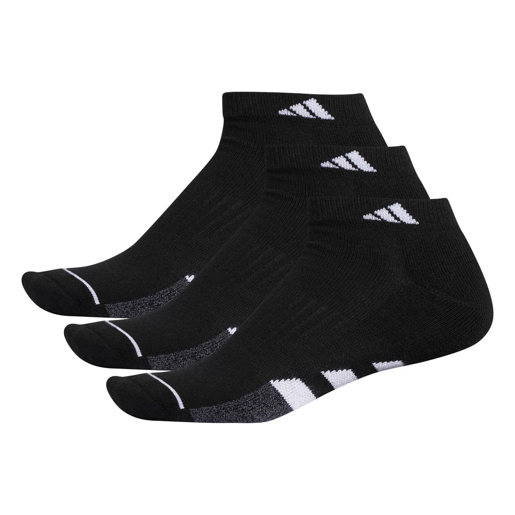 Adidas Men's Cushioned Low-Cut Socks (Back) 3 Adidas Men's Cushioned Low-Cut Socks (Back)