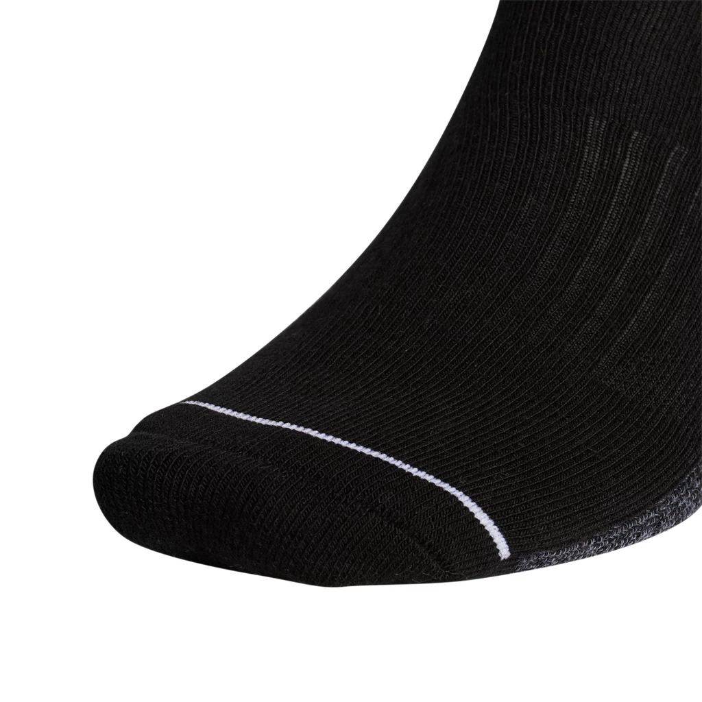 Adidas Men's Cushioned Crew Socks (Black) 6 Adidas Men's Cushioned Crew Socks (Black) - Image 4