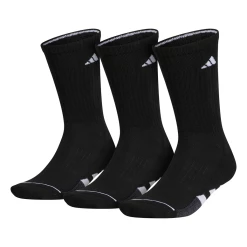 Adidas Men's Cushioned Crew Socks (Black)