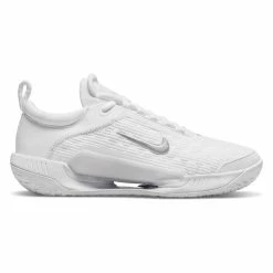 Nike Zoom NXT Women's Tennis Shoe (White/Metallic Silver)