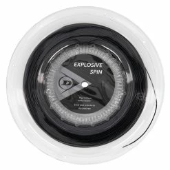 Dunlop Explosive Spin 17 G Tennis String Reel (Black)