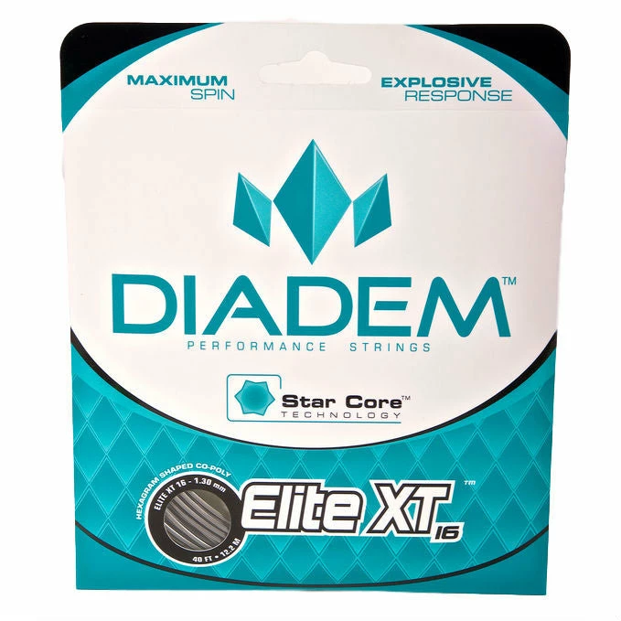 Diadem Elite XT 16 Tennis String (Charcoal) 3 Diadem Elite XT 16 Tennis String (Charcoal)