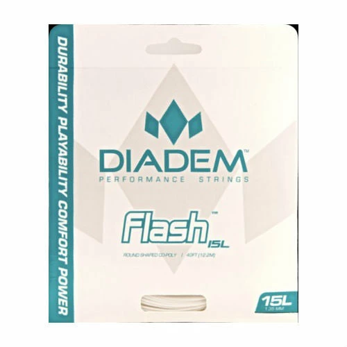 Diadem Flash 16L Tennis String (White) 3 Diadem Flash 16L Tennis String (White)