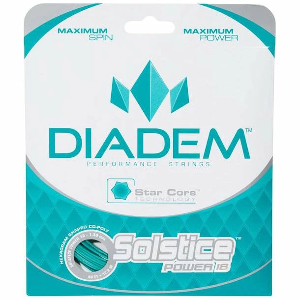 Diadem Solstice Power 18 Tennis String (Teal) 3 Diadem Solstice Power 18 Tennis String (Teal)