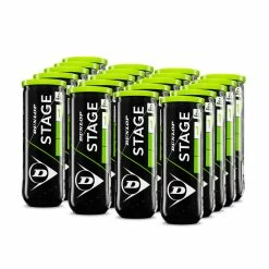 Dunlop Stage 1 Green Junior Tennis Balls – 24 Can Case