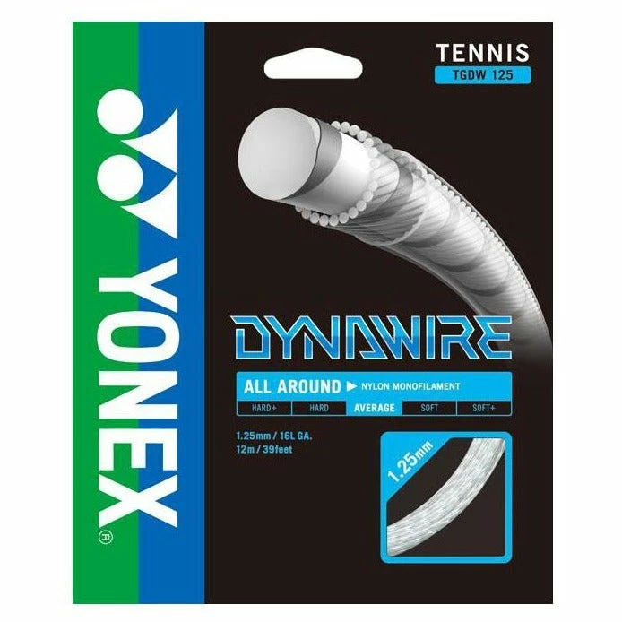 Yonex Dynawire 16L 1.25 Tennis String (White) 3 Yonex Dynawire 16L 1.25 Tennis String (White)