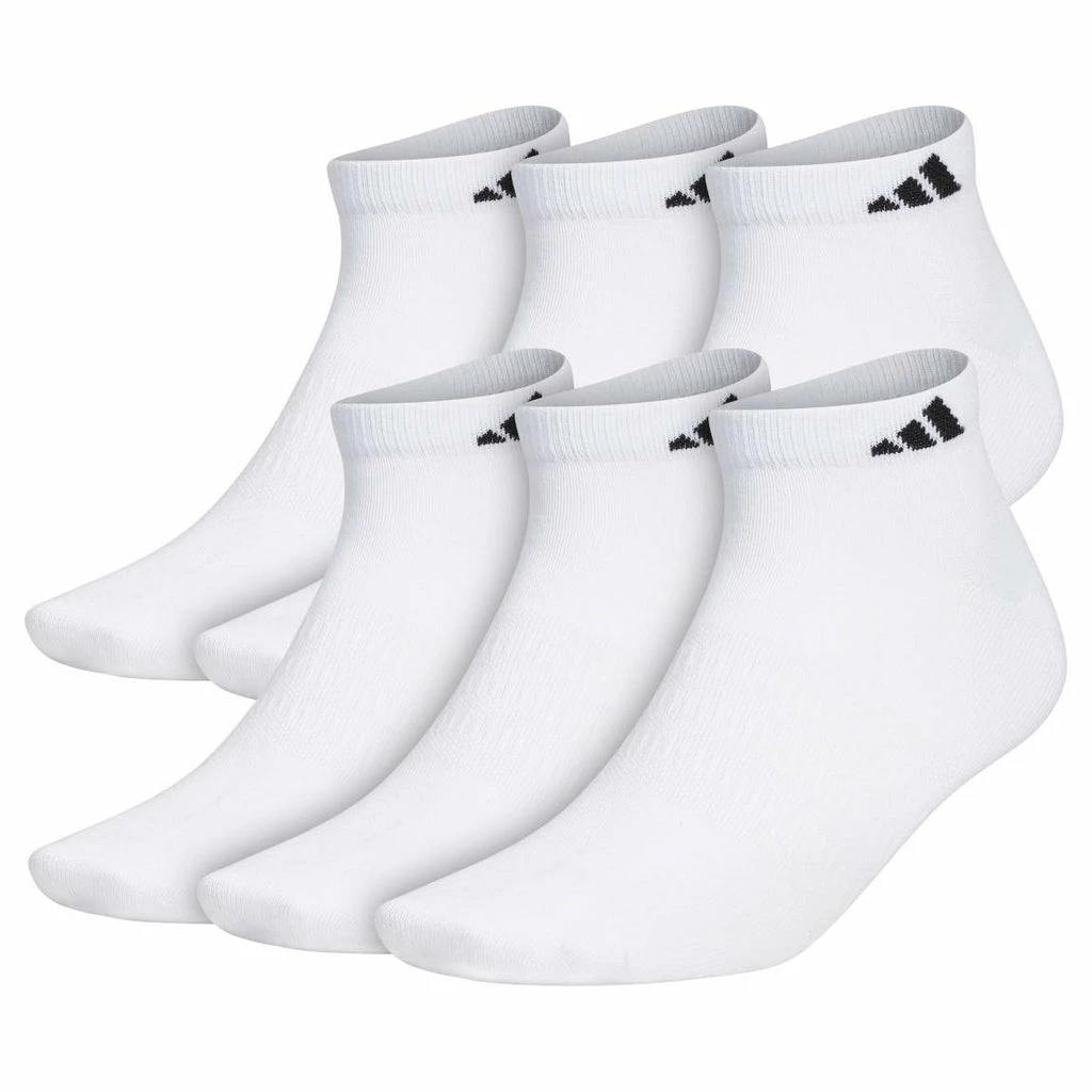 Adidas Men's Superlite Low-Cut Socks (White) 3 Adidas Men's Superlite Low-Cut Socks (White)