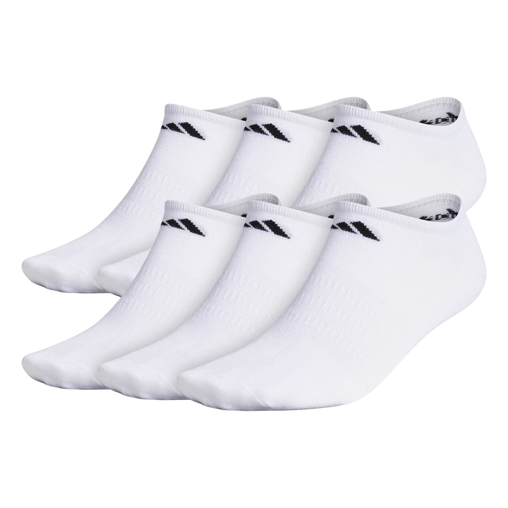 Adidas Men's Superlite No-Show Socks (White) 3 Adidas Men's Superlite No-Show Socks (White)