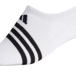Adidas Women's Superlite 3 Stripe No-Show Socks (Black/Grey/White) 8 Adidas Women's Superlite 3 Stripe No-Show Socks (Black/Grey/White) -Gamma Shop EW9821 HDW photo detail 2 white 1024x1024