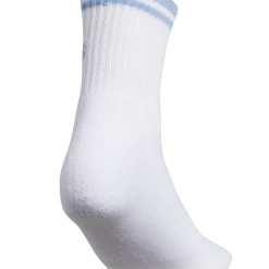 Adidas Women's Sport Stripe High Quarter Socks (White) 9 Adidas Women's Sport Stripe High Quarter Socks (White) -Gamma Shop EX6589 HDW photo detail 3 white 1024x1024