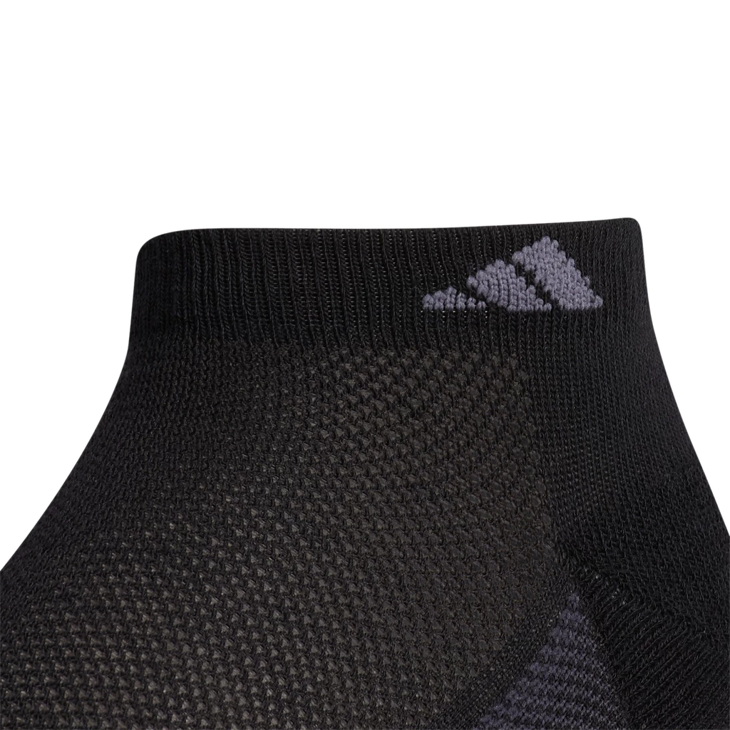 Adidas Men's Superlite 3 Stripe Low-Cut Socks (Black) 4 Adidas Men's Superlite 3 Stripe Low-Cut Socks (Black) - Image 2