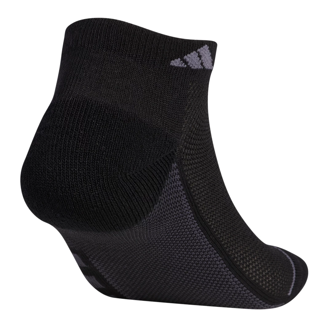 Adidas Men's Superlite 3 Stripe Low-Cut Socks (Black) 6 Adidas Men's Superlite 3 Stripe Low-Cut Socks (Black) - Image 4
