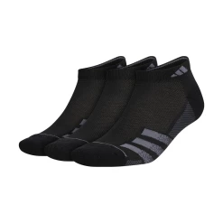 Adidas Men's Superlite 3 Stripe Low-Cut Socks (Black)