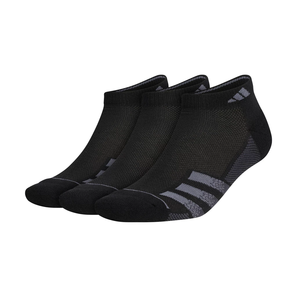 Adidas Men's Superlite 3 Stripe Low-Cut Socks (Black) 3 Adidas Men's Superlite 3 Stripe Low-Cut Socks (Black)