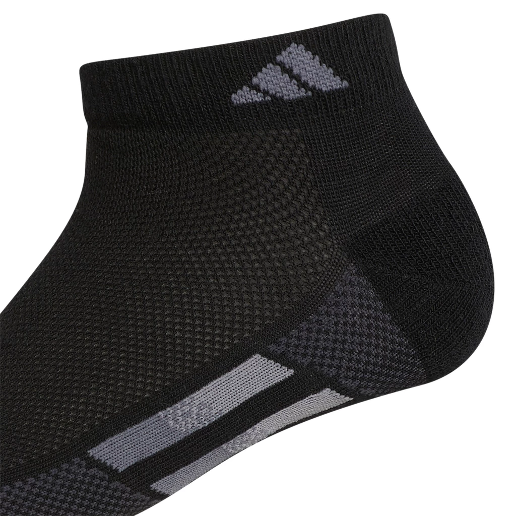 Adidas Women's Superlite Low-Cut Socks (Black/White/Grey) 4 Adidas Women's Superlite Low-Cut Socks (Black/White/Grey) - Image 2