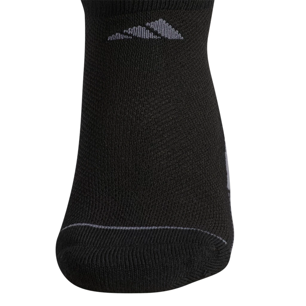 Adidas Women's Superlite 3 Stripe No-Show Socks (Black/White/Grey) 4 Adidas Women's Superlite 3 Stripe No-Show Socks (Black/White/Grey) - Image 2