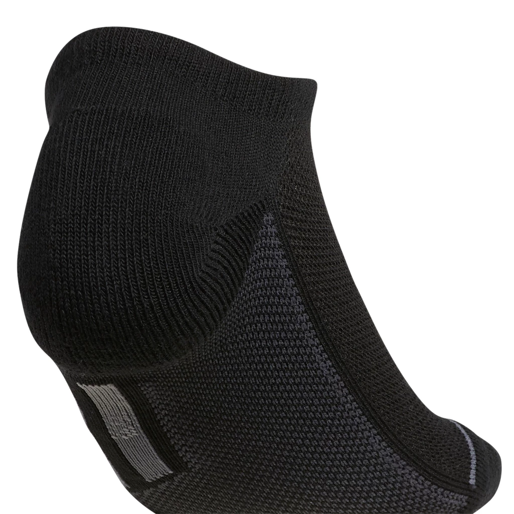 Adidas Women's Superlite 3 Stripe No-Show Socks (Black/White/Grey) 6 Adidas Women's Superlite 3 Stripe No-Show Socks (Black/White/Grey) - Image 4