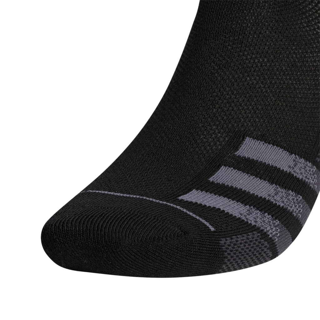 Adidas Men's Superlite Quarter Crew Socks (Black) 5 Adidas Men's Superlite Quarter Crew Socks (Black) - Image 3