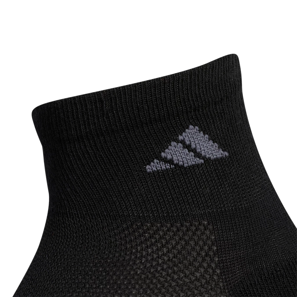 Adidas Men's Superlite Quarter Crew Socks (Black) 4 Adidas Men's Superlite Quarter Crew Socks (Black) - Image 2