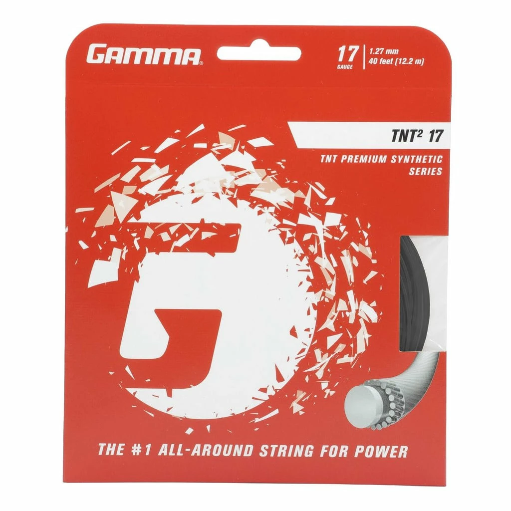 Gamma TNT2 17 Tennis String (Black) 3 Gamma TNT2 17 Tennis String (Black)