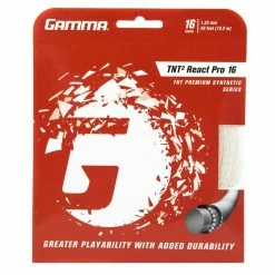Gamma TNT2 React Pro 16 Tennis String (White)