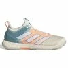 Adidas Adizero Ubersonic 4 Parley Men's Tennis Shoes (White/Beam Orange) 2 Adidas Adizero Ubersonic 4 Parley Men's Tennis Shoes (White/Beam Orange) -Gamma Shop GX9623 1 FOOTWEAR Photography SideLateralCenterView white 1024x1024