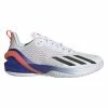 Adidas Adizero Cybersonic Men's Tennis Shoe (White/Black) 2 Adidas Adizero Cybersonic Men's Tennis Shoe (White/Black) -Gamma Shop GY9634 1 FOOTWEAR Photography SideLateralCenterView transparent 1024x1024