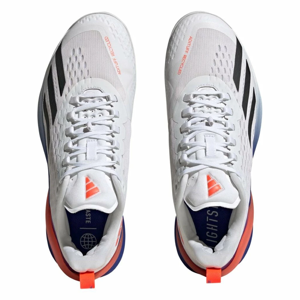 Adidas Adizero Cybersonic Men's Tennis Shoe (White/Black) 7 Adidas Adizero Cybersonic Men's Tennis Shoe (White/Black) - Image 5