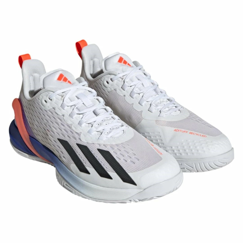 Adidas Adizero Cybersonic Men's Tennis Shoe (White/Black) 5 Adidas Adizero Cybersonic Men's Tennis Shoe (White/Black) - Image 3