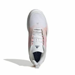 Adidas Avacourt Women's Tennis Shoe (White/Indigo/Orange) -Gamma Shop GZ0690 3 FOOTWEAR Photography TopPortraitView white 1024x1024